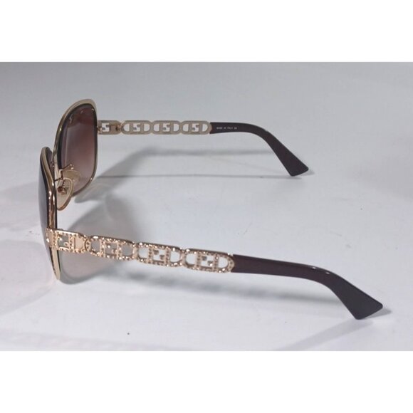 Vintage Fendi Gold Logo Chain Women's Sunglasses With Swarovski Crystals  FS478R - Picture 9 of 16